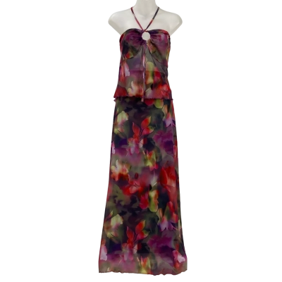 Brand New - Fayt - Womens Zuri Top Amari and Lalita Maxi Skirt Set - Size 20 - Floral / Multicoloured (RRP $54 for Top - $79 for Skirt)