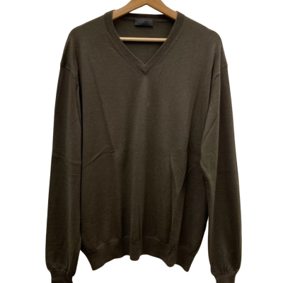 Pringle 100% CASHMERE Size L Jumper Dark Brown 