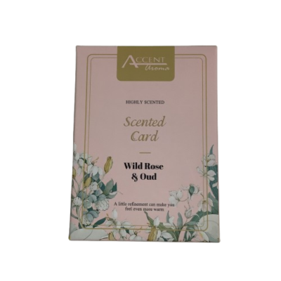 New Accent Aroma Scented Card Wild rose & Oud #2264-1-PP