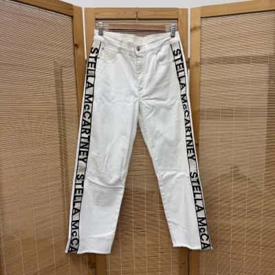 Stella McCartney Womens  Size 27 Regular Fit Jeans White 