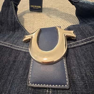  True Religion Brand Jeans Denim Hobo Shoulder Bag – Dark Indigo