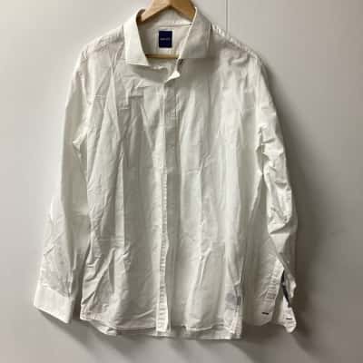 Abelard Mens  Size XXL White shirt (j)