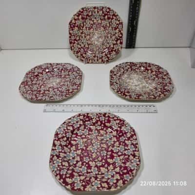 4x Lord Nelson England Vintage Sandwich Plates 