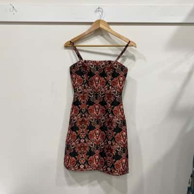 Kookai Womens  Size 34 Mini Dress Black  / Red 
