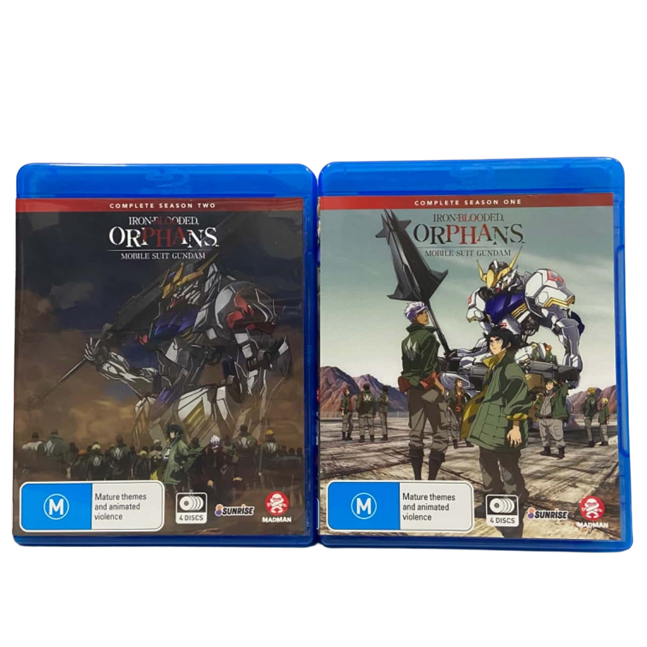 Anime Iron Blooded Orphans Seasons 1 and 2 Blu Rays(s)