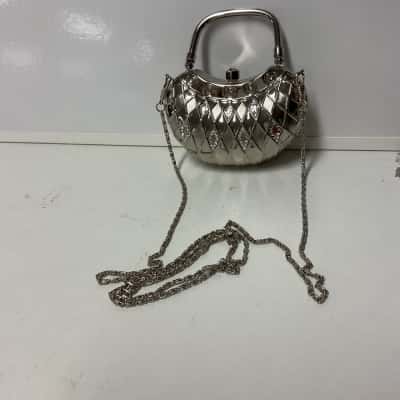  Womens Cawens brand metal mini bag with chain 