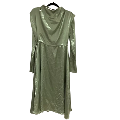Dream House Womens  Size 6 Maxi Dress Green Satin RRP $90