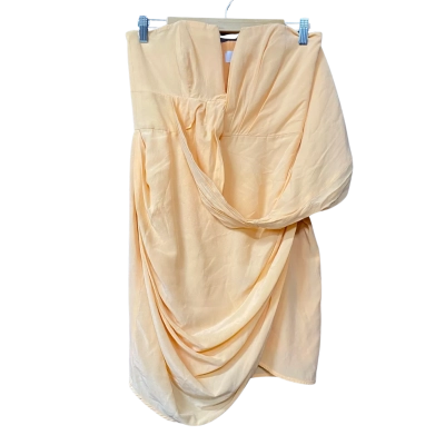 Zimmermann Womens Size 1 Orange Silk Strapless Dress  
