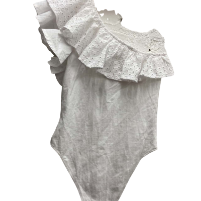 Zara Womens Bodysuit Size 8-10 White RRP $49.95
