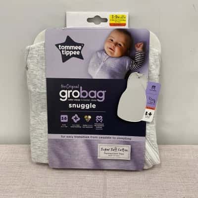 Tommee Tippee Baby Snuggle Super Soft Cotton Size 3-9m Grey BNWT