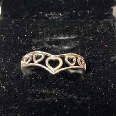 Sterling silver filigree ring 