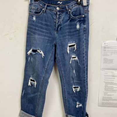  Womens  Size 8 Regular Fit Jeans Blue 