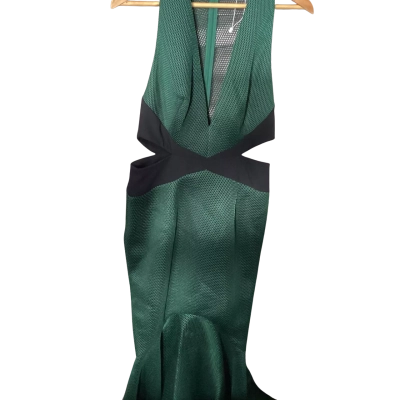 Sheike Womens  Size 12 Formal Dress Black  / Green 