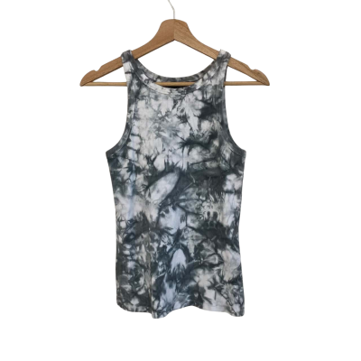 Decjuba Womens  Size M Tank Top Grey / White 
