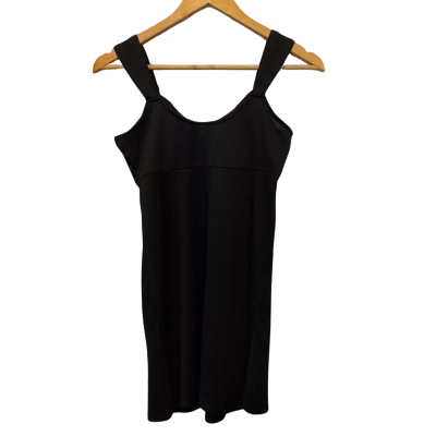 Cotton:on Womens Georgie Ruched Front Skater Dress Size S Black  