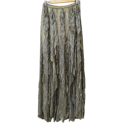 Sass & Bide Womens Size 8 Gold/Silver Layered Skirt 