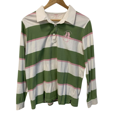 Rivers Womens  Size 20 Jumper Green / Pink  / Striped / White 
