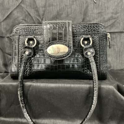Laura Jones Womens Black Handbag