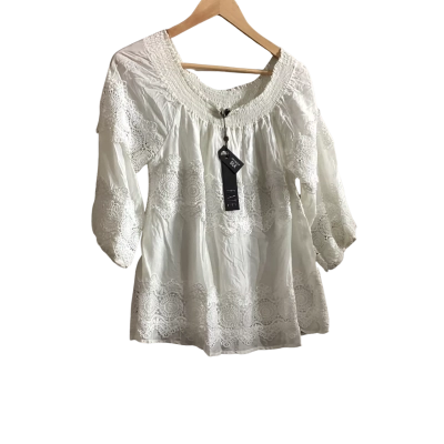 Fate Womens  Size 12 Blouse White 