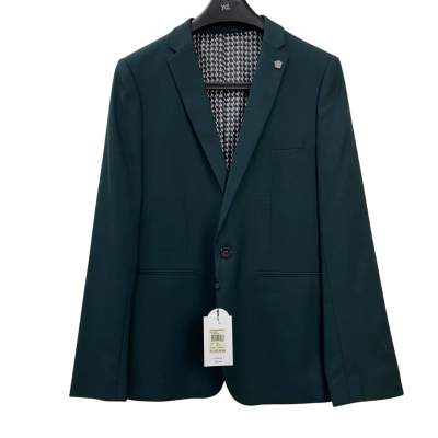 Brand New - yd. - Mens Lukey Skinny Stretch Suit Jacket - Size 42 / XL - Teal (RRP $219.99)