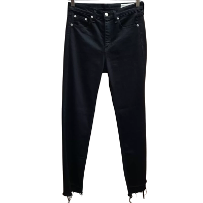 RAG&BONE High Rise Raw Hem Ankle Skinny Jeans in Size 26
