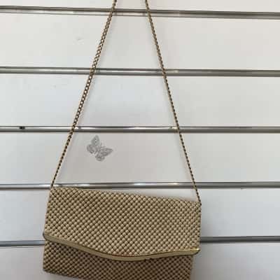 Glomesh Beige Handbag 