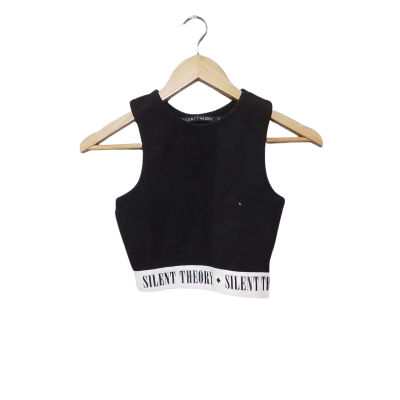 Silent Theory Women's Size 10 Sports Top Black  