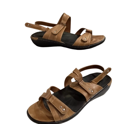 Ziera Womens Size 41 BANNER Tan Leather Sandals 