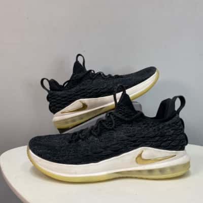 Nike LeBron Zoom Low Mens  Size 14 Sneakers / Trainers Gold / Grey 
