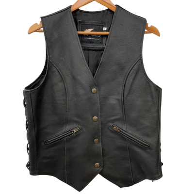 Rhino leather Womens  Size 16 Black  