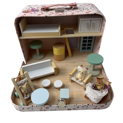 Pet suitcase with furniture 