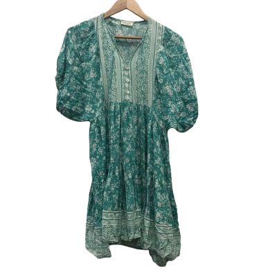 IRIS Maxi Womens  Size 8 Mini Dress Green / White 