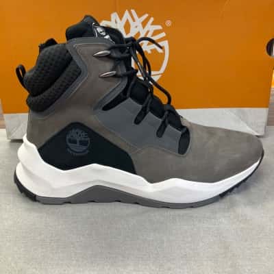 Timberland Size 46 Black  / Grey / White high top sneakers 