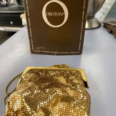 Oroton Vintage Gold Handbag 