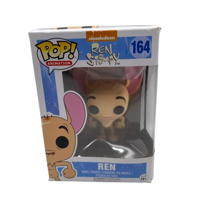 Funko Pops # 164 Ren (From Ren & Stimpy)  Slightly Damaged Box    (CAB)