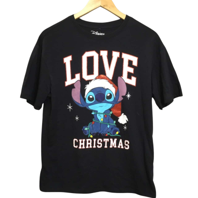 Disney Women’s Size 6 Navy Blue Christmas Stitch T-shirt