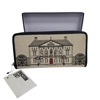 Love Moschino Womens Purse Beige / Black  
