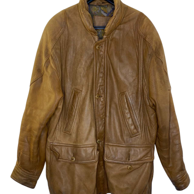  Lakeland Mens JacketSize 44 Brown / Burnt Orange / Green 