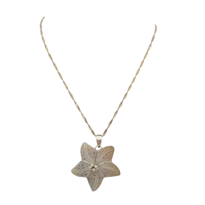  Womens Pendant Cream / Silver 