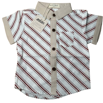 Bencer &Hazlenut Peppermint Stripe Shirt Size 00