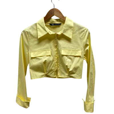 Zara Womens  Size XS Yellow Top