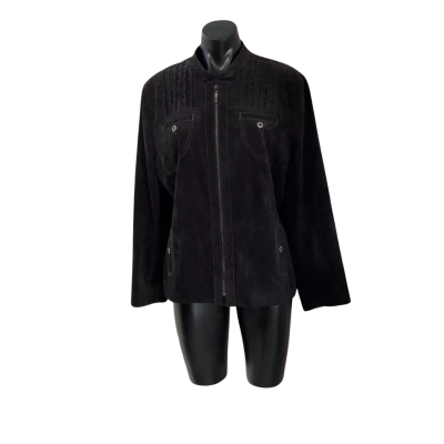 Noni B Womens  Size L Open Jacket Black  