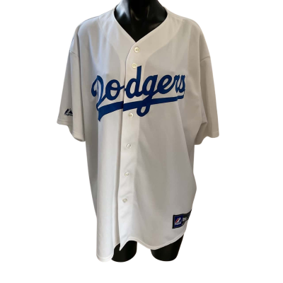 Majestic Mens  Size XL Blue / White baseball jersey 