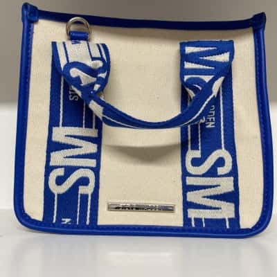 Steve Madden Unisex Blue / Off White Bag