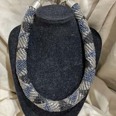 Lovisa Womens Choker Necklace Black  / Blue / Grey 