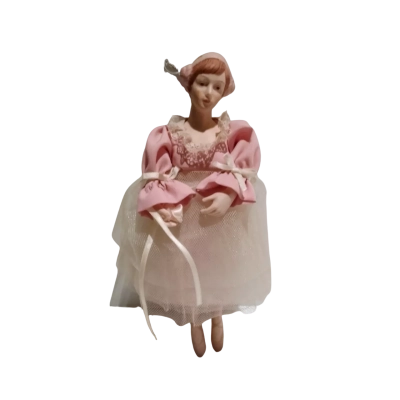 Vintage Porcelain Doll 8" 