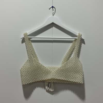 Showpo Womens Top Size S Pearl 