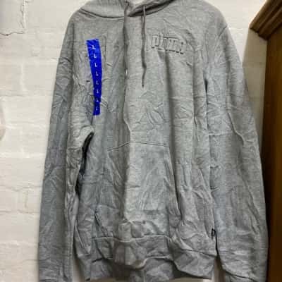 Puma Mens Jumpers Size L Hoodie Grey 