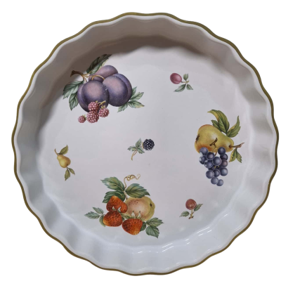 Wedgwood Fruit Sprays Quiche Dish 