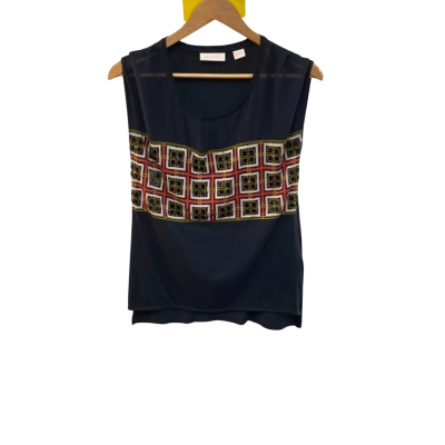 Sass & Bide Womens  Size XXS Singlet Top Navy Blue 